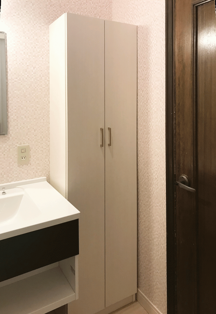 発送再開様 オーダーナプキン入れ完成品 サニタリーすきまくんSNK サニタリーの用途とスペースに特化した