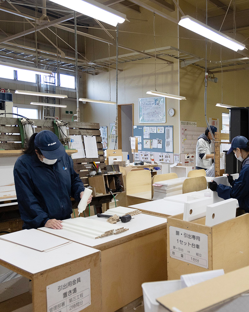 職人の手作業